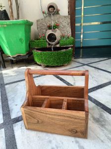 Rectangle Wooden Cutlery Stand