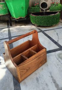 Rectangle Wooden Cutlery Stand