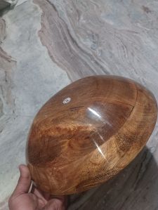 Polished Round Wooden Bowl