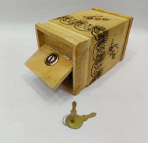 Wooden Coin Box