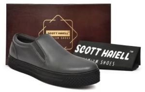 Ladies L1005 Grey PU Casual Shoes