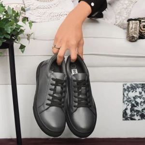 Ladies L1006 Black Synthetic Casual Shoes