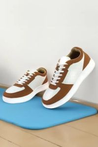 Mens M1050 Tan & White Synthetic Casual Shoes