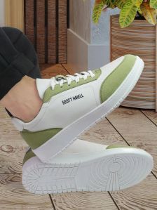 Mens M1065 Green & White Synthetic Casual Shoes