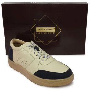 Mens SE1006 Beige & Black Synthetic Casual Shoes