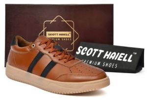 Mens SE1007 Brown Synthetic Casual Shoes