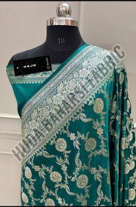 Ladies Shahanshahi Jaal Katan Silk Banarasi Saree