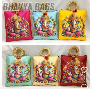 Pooja Ganpati Print Gift Bag
