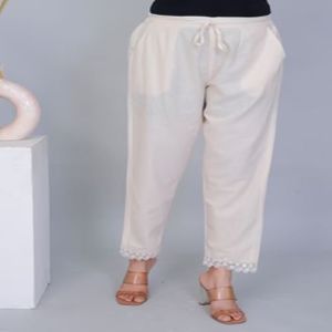 Ladies Royal Mirror Khadi Crochet Pant