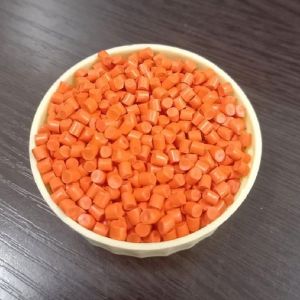 Orange HDPE Granules