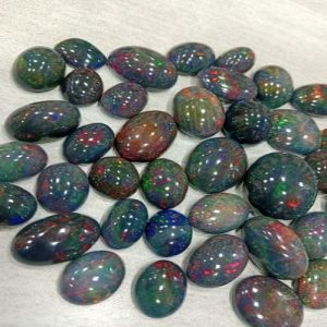 Black High Firing Opal Gemstone