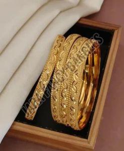 No Stone Brass Ladies Bangles
