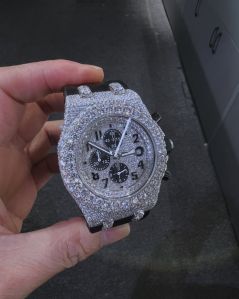 Diamond Moissanite Man’s Watch