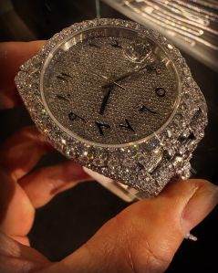 Radiant Quartz Moissanite Watch