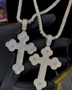 Iced Out Cross Necklace