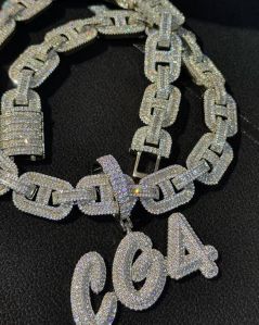 Custome Letter Iced Out Pendant