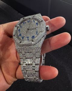 Men Hip Hop Moissanite Watch