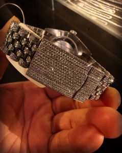 Radiant Quartz Moissanite Watch