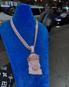 Gold Silver 925 Iced Out Hip Hop Rapper Pendant