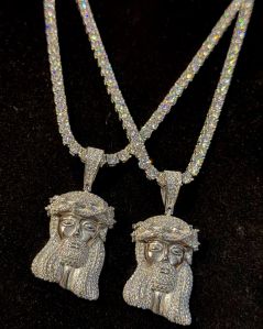 Sterling Silver Jesus Pendant
