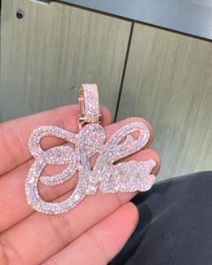 Moissanite Fully Iced Out Pendant