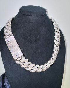 Men Diamon Silve Plated Chain