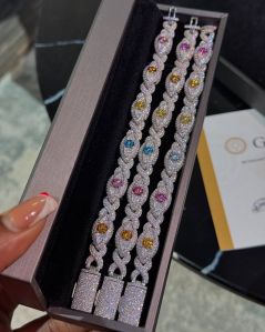Moissanite Iced Out Women Bracelet