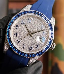 Blue Sapphite Moissanite Watches
