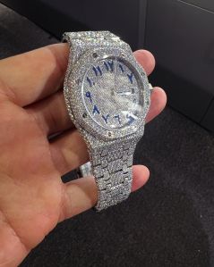Men Hip Hop Moissanite Watch