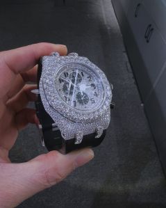Diamond Moissanite Man’s Watch