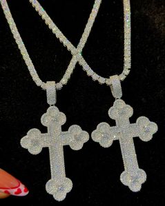 Iced Out Cross Necklace