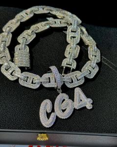 Custome Letter Iced Out Pendant