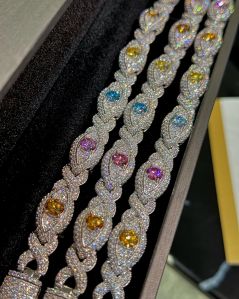 Moissanite Iced Out Women Bracelet