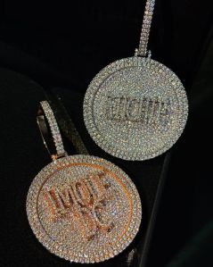 Custome Made Iced Out Hip Hop Silver Pendant