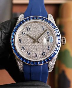 Blue Sapphite Moissanite Watches