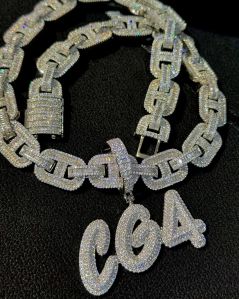 Custome Letter Iced Out Pendant