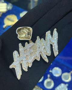 Heavy Ived Out Gold Plated Pendant