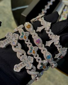 Iced Out Vvs Moissanite Hip Hop Sterling Silver Pendant