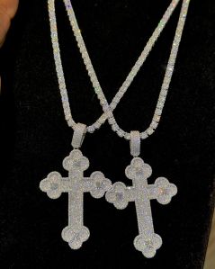 Iced Out Cross Necklace