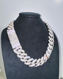 Men Diamon Silve Plated Chain