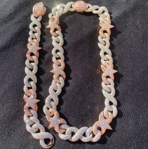 Moissanite Cuban Link Men Chain