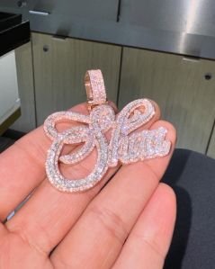 Moissanite Fully Iced Out Pendant