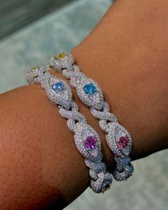 Moissanite Iced Out Women Bracelet