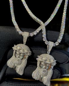 Sterling Silver Jesus Pendant