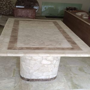 White Quartz Dining Table Top