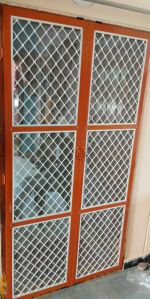 Aluminium Single Grill Mesh Door