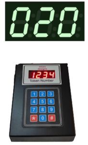 Token Number Display Board Green