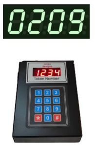 green token display board