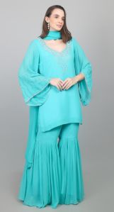 Women\'s Designer 3 Piece Sharara Set