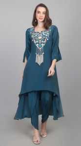 Women Designer Crepe Dhoti &AMP; Kurta Set